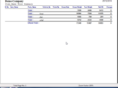 Weighbridge Ticket Report